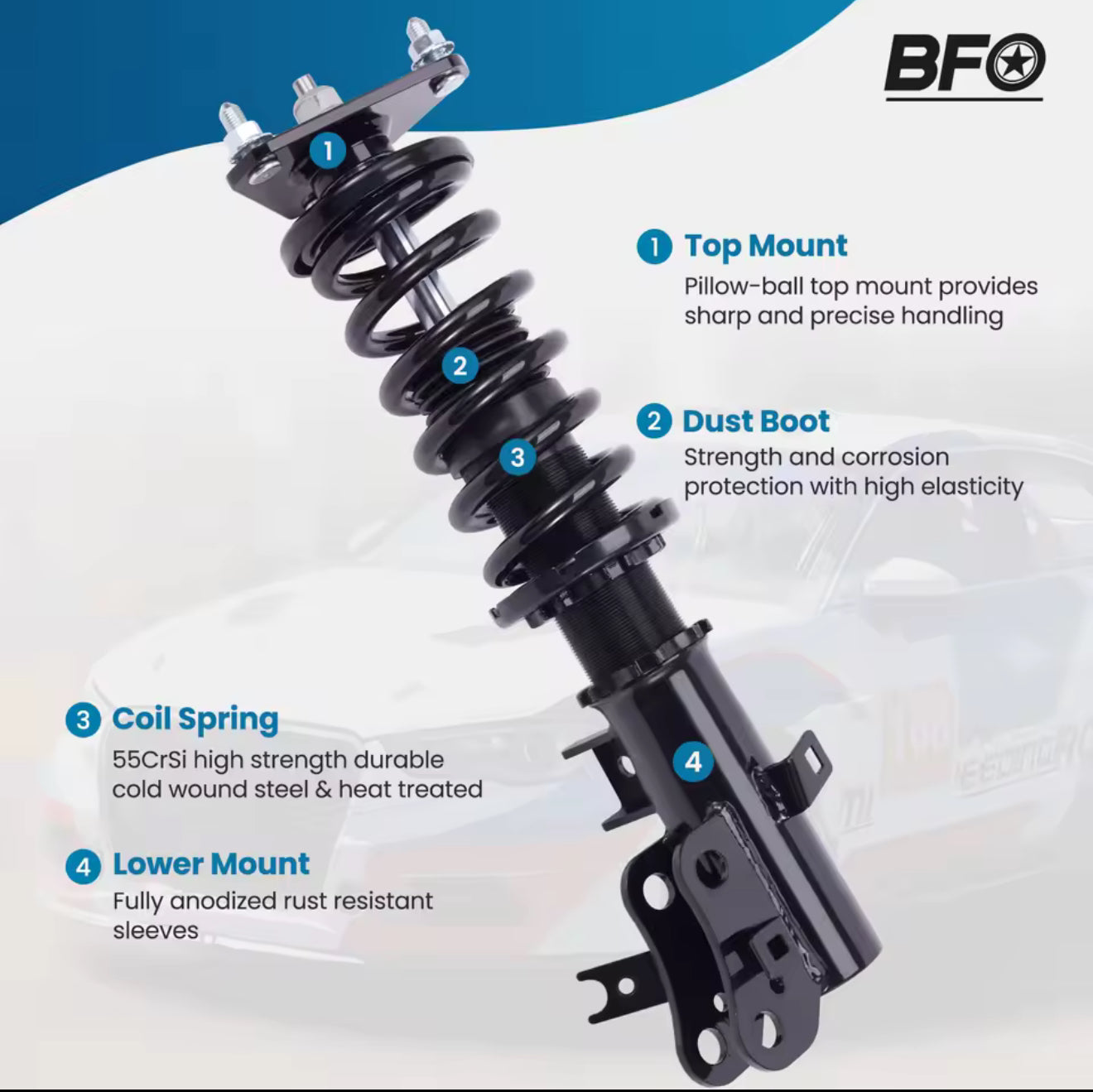 BFO COILOVERS - 12-15 CIVIC BASE