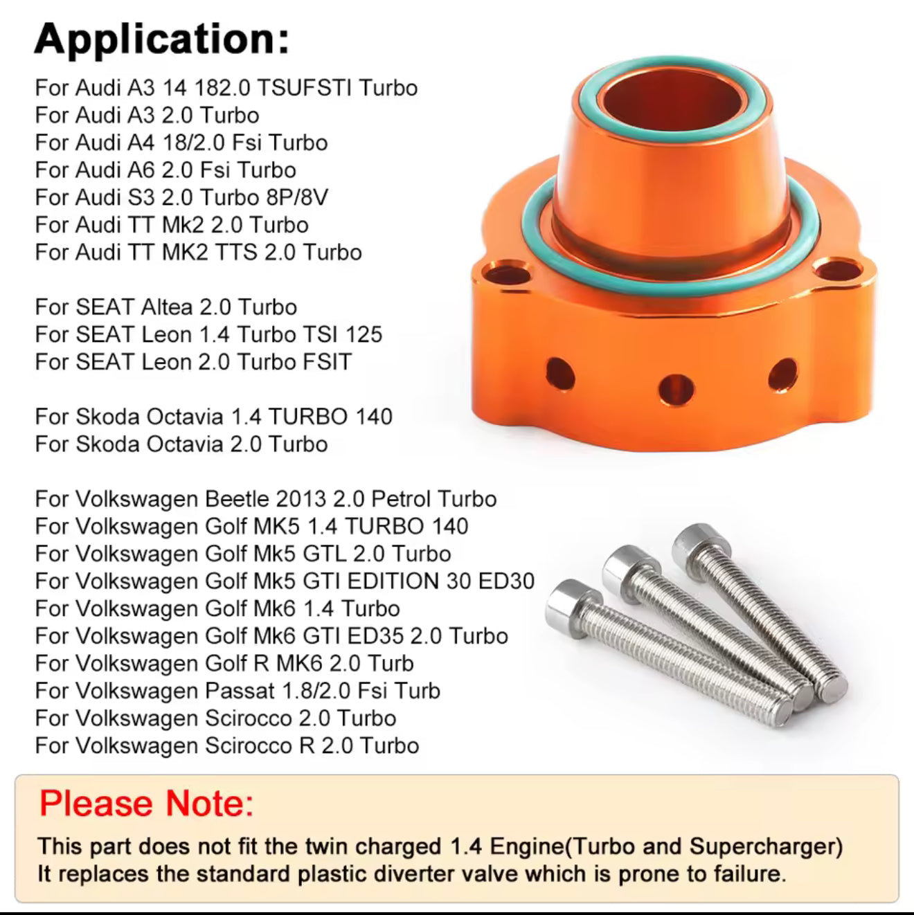 AGR Blow-off Valve Spacer - GOLF MK5/MK6 1.4/2.0