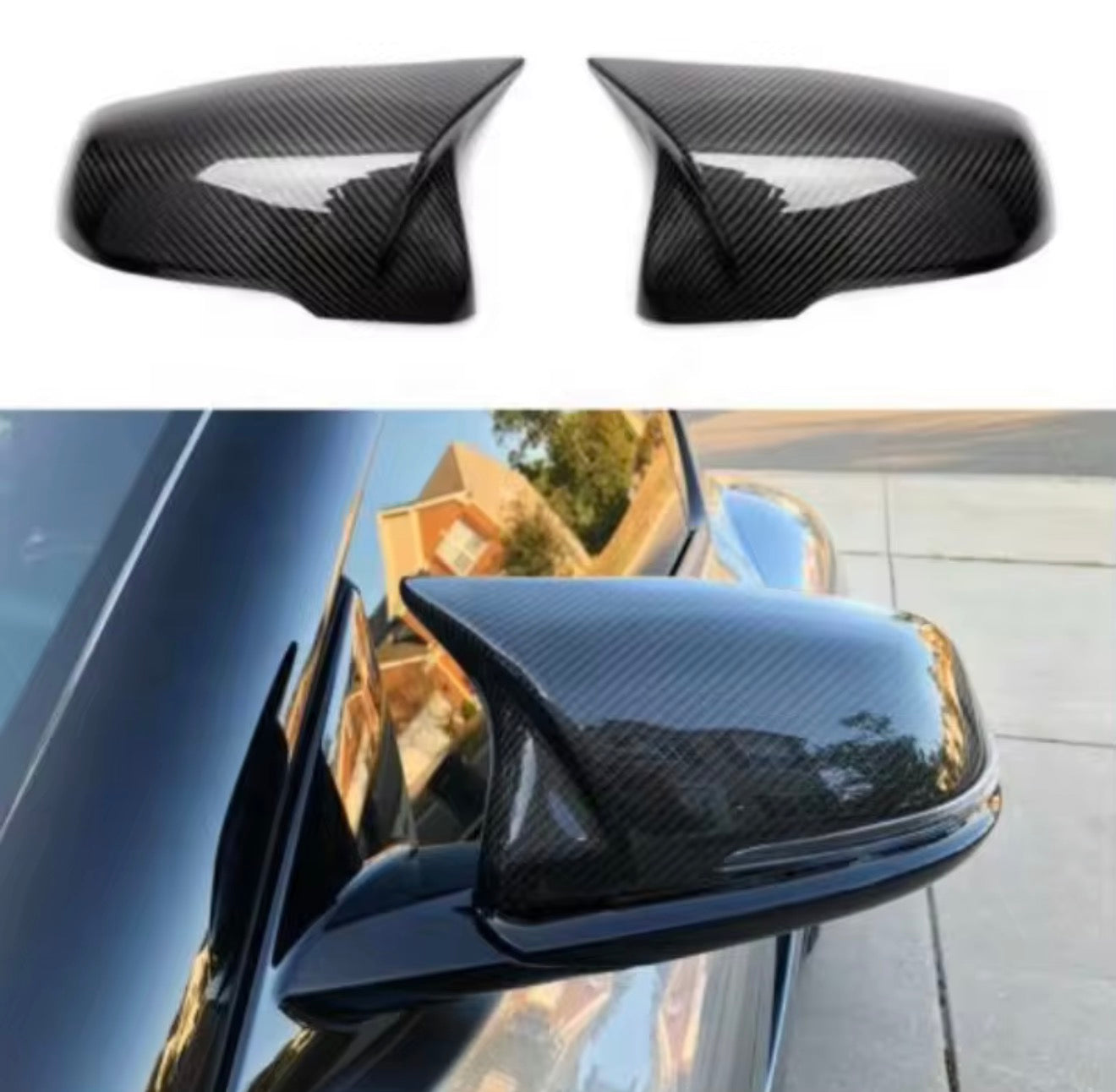 AGR M STYLE CARBON MIRROR CAP - A90 SUPRA