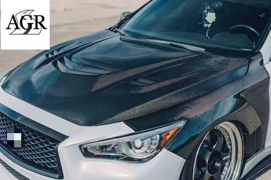 AGR CARBON HOOD - Q50/Q60
